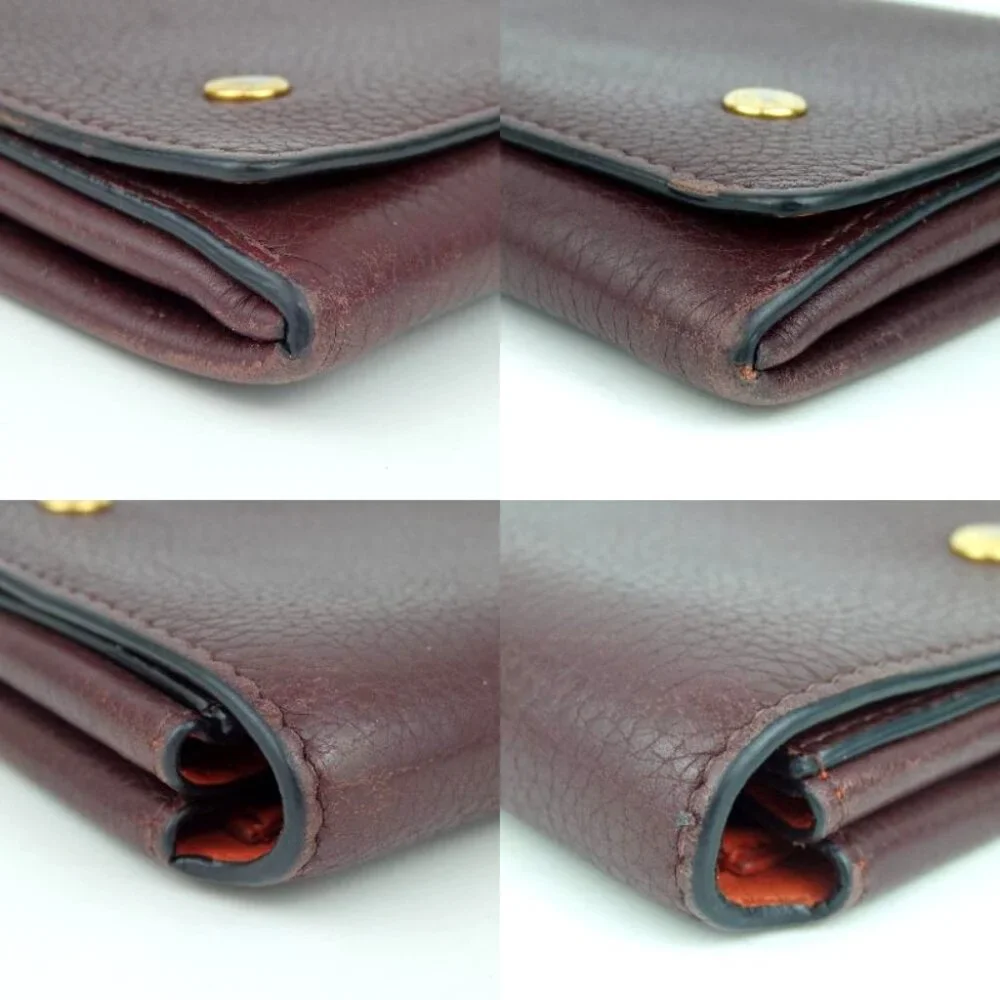 Authentic BURBERRY flap purse leather [Used] - Picture 5 of 12